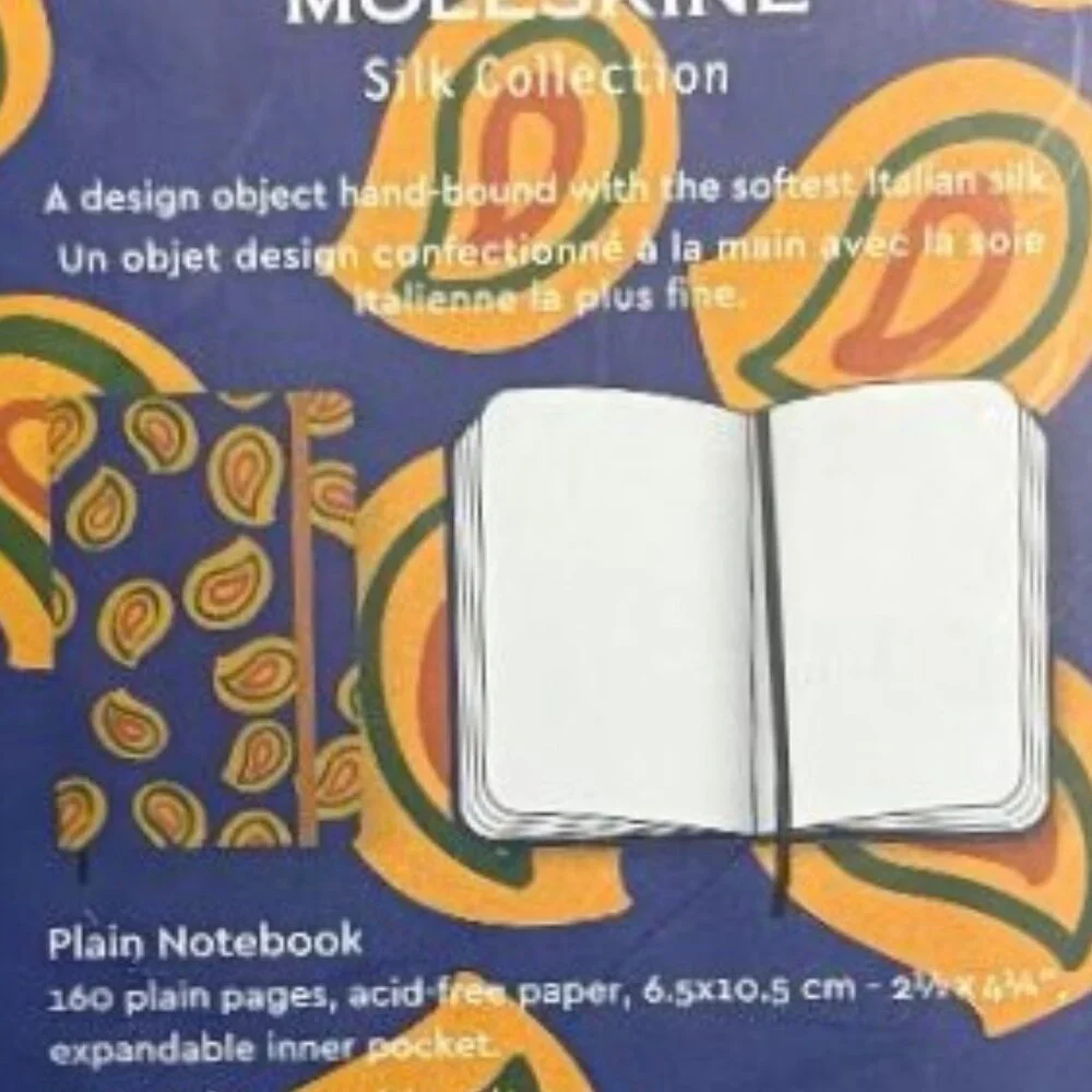 BRAND NEW ~ MOLESKINE SILK COLLECTION NOTEBOOK 160 PAGES HARD BOUND ITALIAN SILK